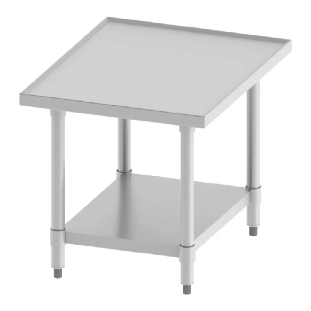 Winco EMT-2424 24 Inch Equipment Stand for Mixer and Slicer Stainless Steel with Galvanized Legs