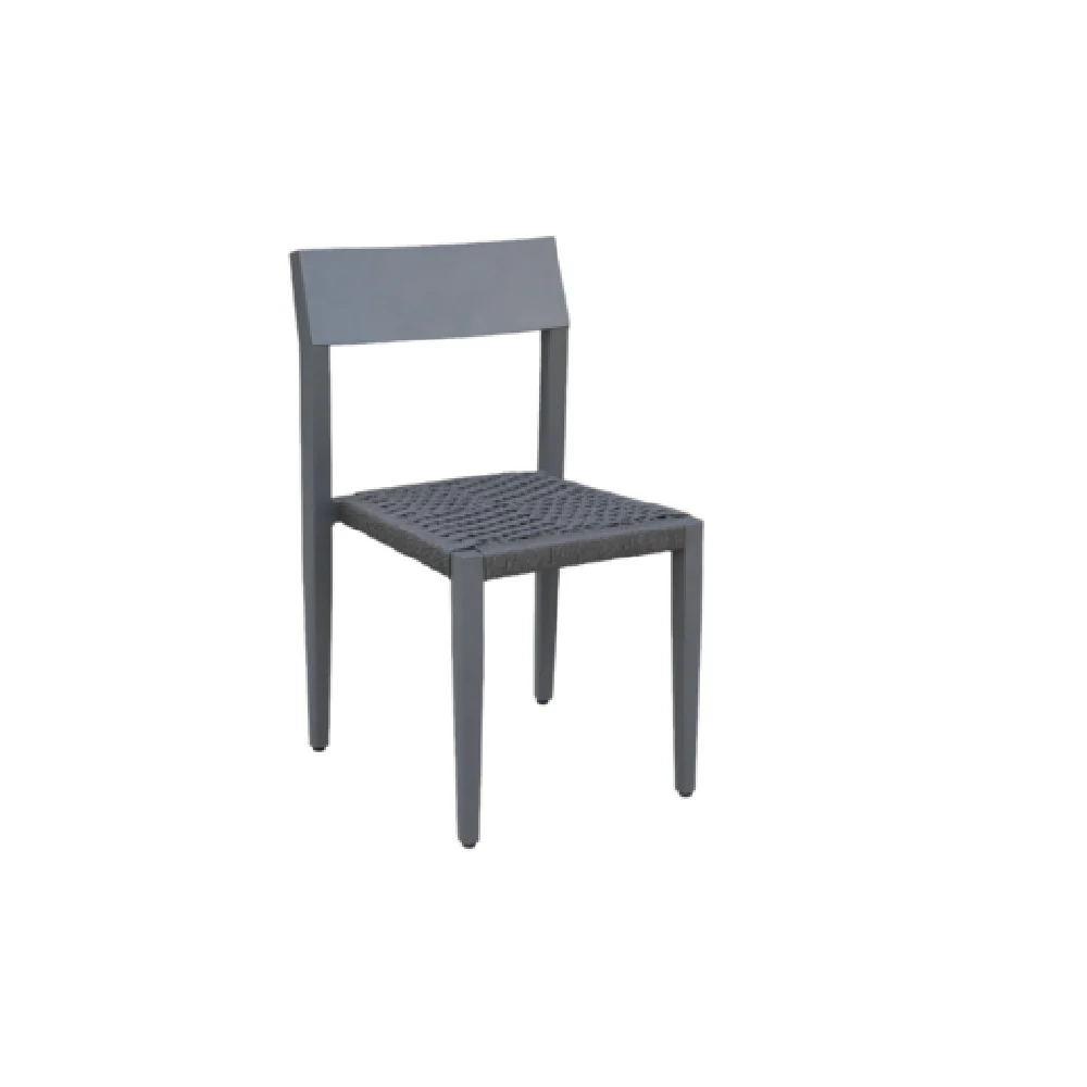 Plantation Prestige Commercial Furniture 824070-0455 19 Inch Chair with Resin Seat Gunmetal Grey Finish