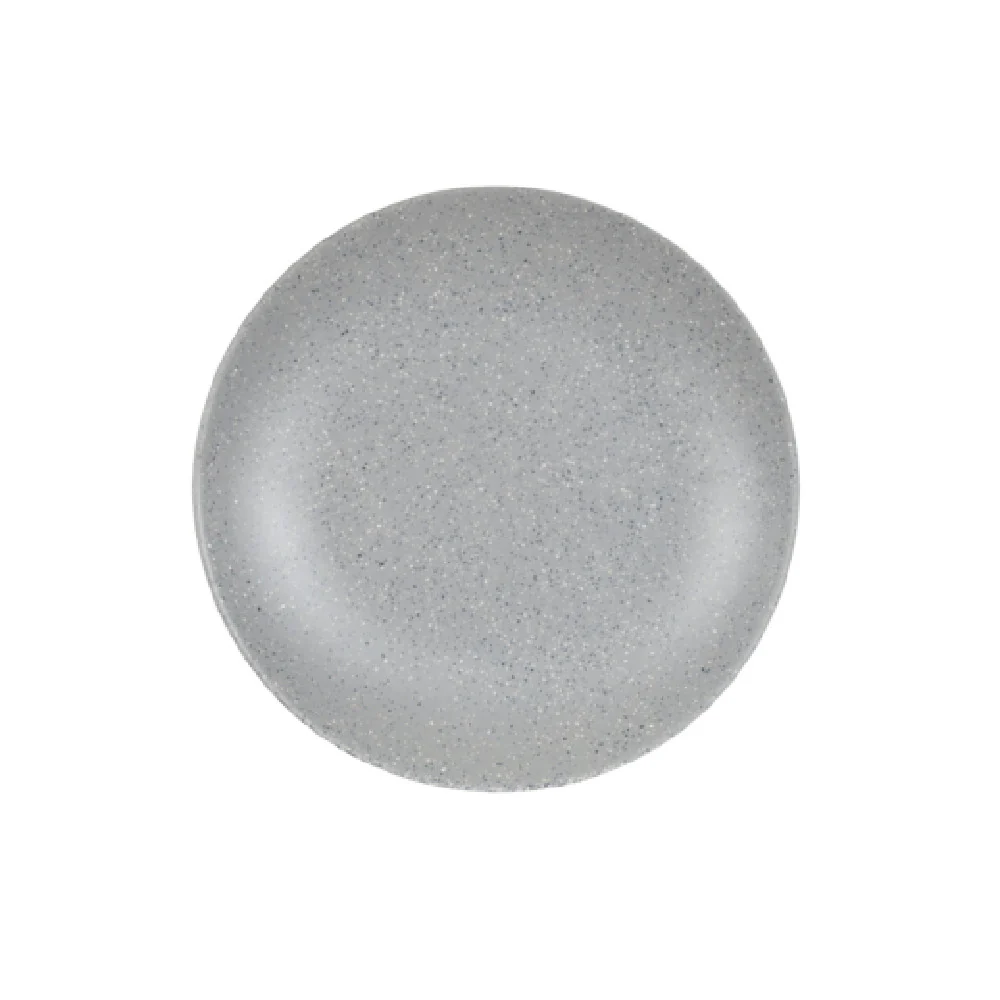 Cal Mil 22390-7-121 7 Inch Coupe Round Plate with Matte Finish Melamine Gray