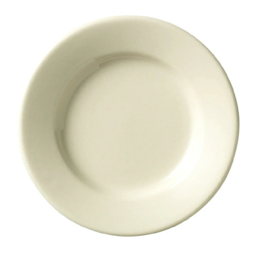Libbey 740-901-055 5-1/2 Inch Round Plate Porcelain Cream White Rolled Edge Libbey 740-901-055 5-1/2 Inch Round Plate Porcelain Cream White Rolled Edge