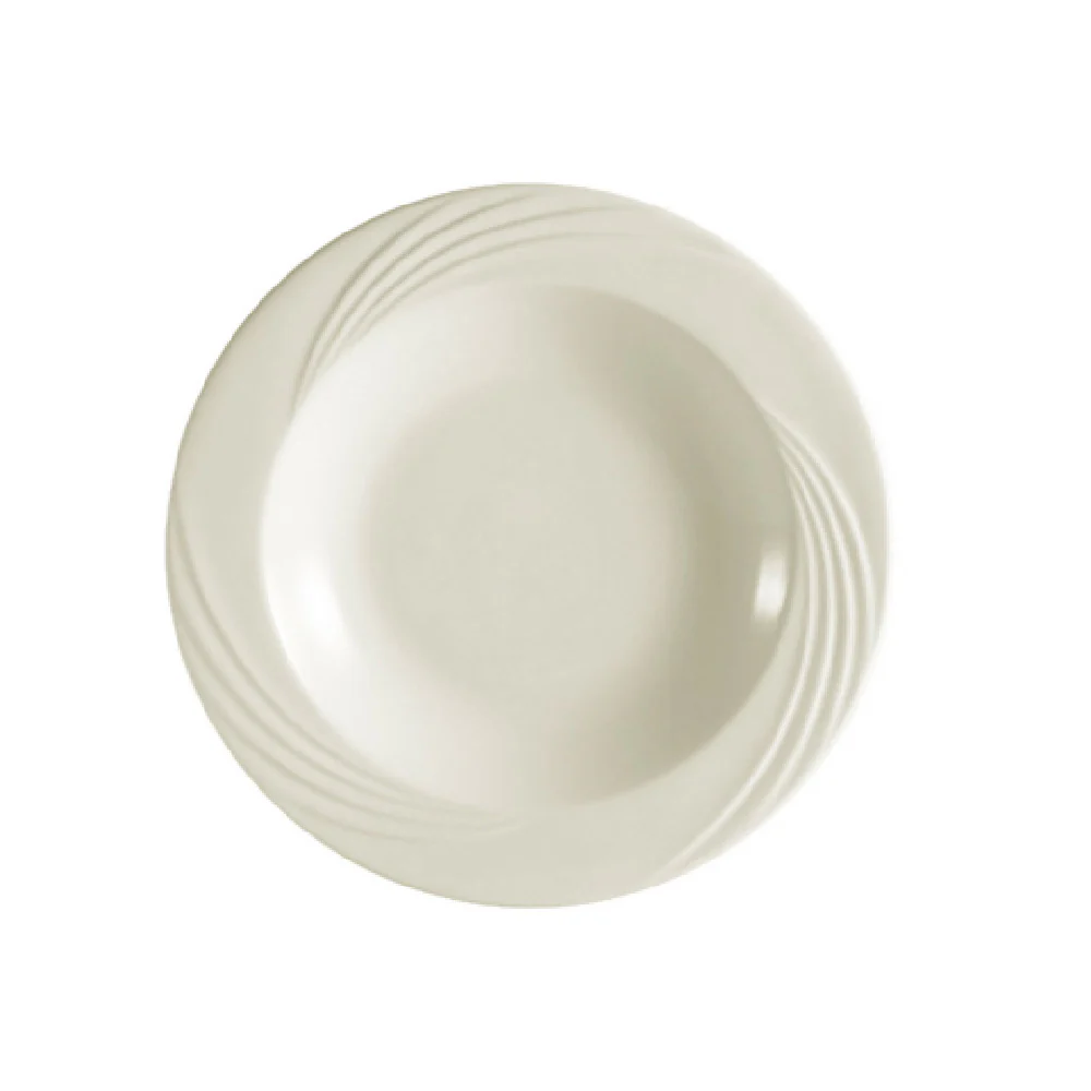 CAC China GAD-115 32 Oz Round Pasta Bowl Porcelain Bone White 11-3/4 Inch