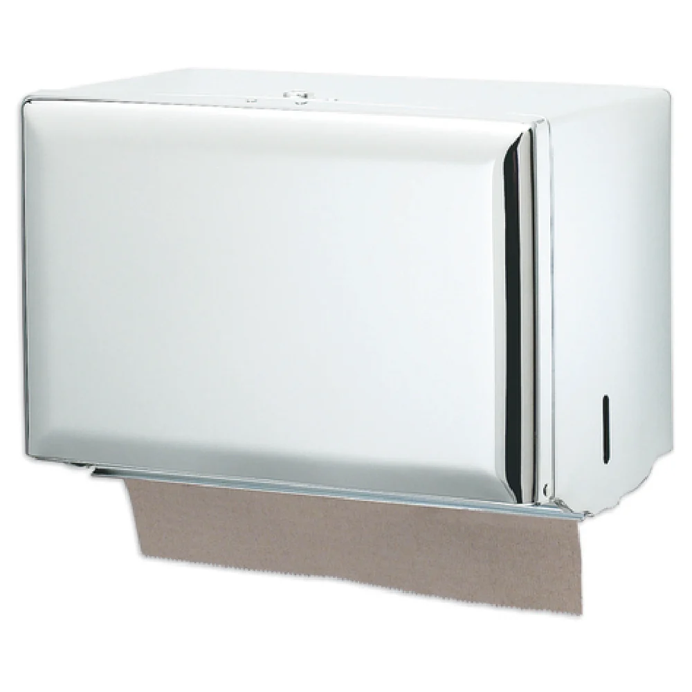 San Jamar T1800WH 10-3/4 Inch Wall Mounted Paper Towel Dispenser Steel White San Jamar T1800WH 10-3/4 Inch Wall Mounted Paper Towel Dispenser Steel White