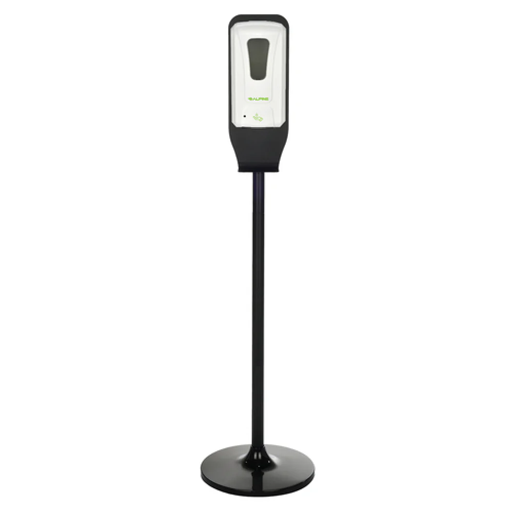 Alpine Industries ALP430-L-S 4-1/2 Inch Automatic Hand Sanitizer Dispenser White ABS with Floor Stand Alpine Industries ALP430-L-S 4-1/2 Inch Automatic Hand Sanitizer Dispenser White ABS with Floor Stand