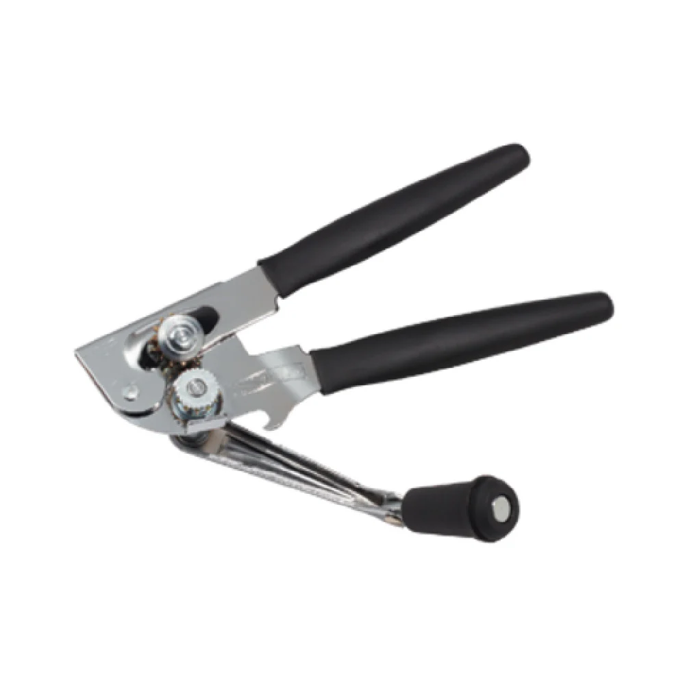 1880 Hospitality 6080 10 Inch Handheld Can Opener with Pivoting Crank Aluminum Silver