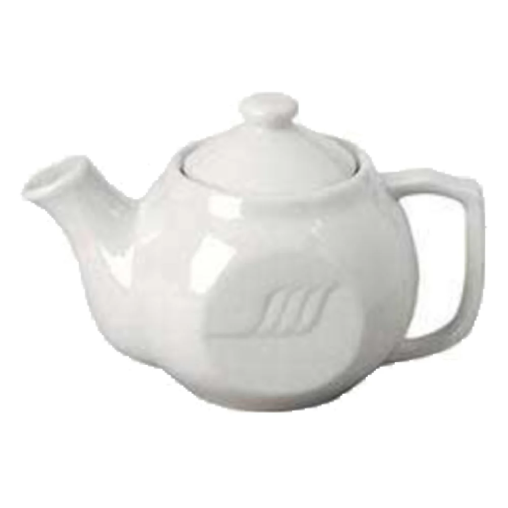 Vertex China SAU-TP-Y 15 Oz Teapot with Lid and Handle Porcelain Sculpted Pumpkin