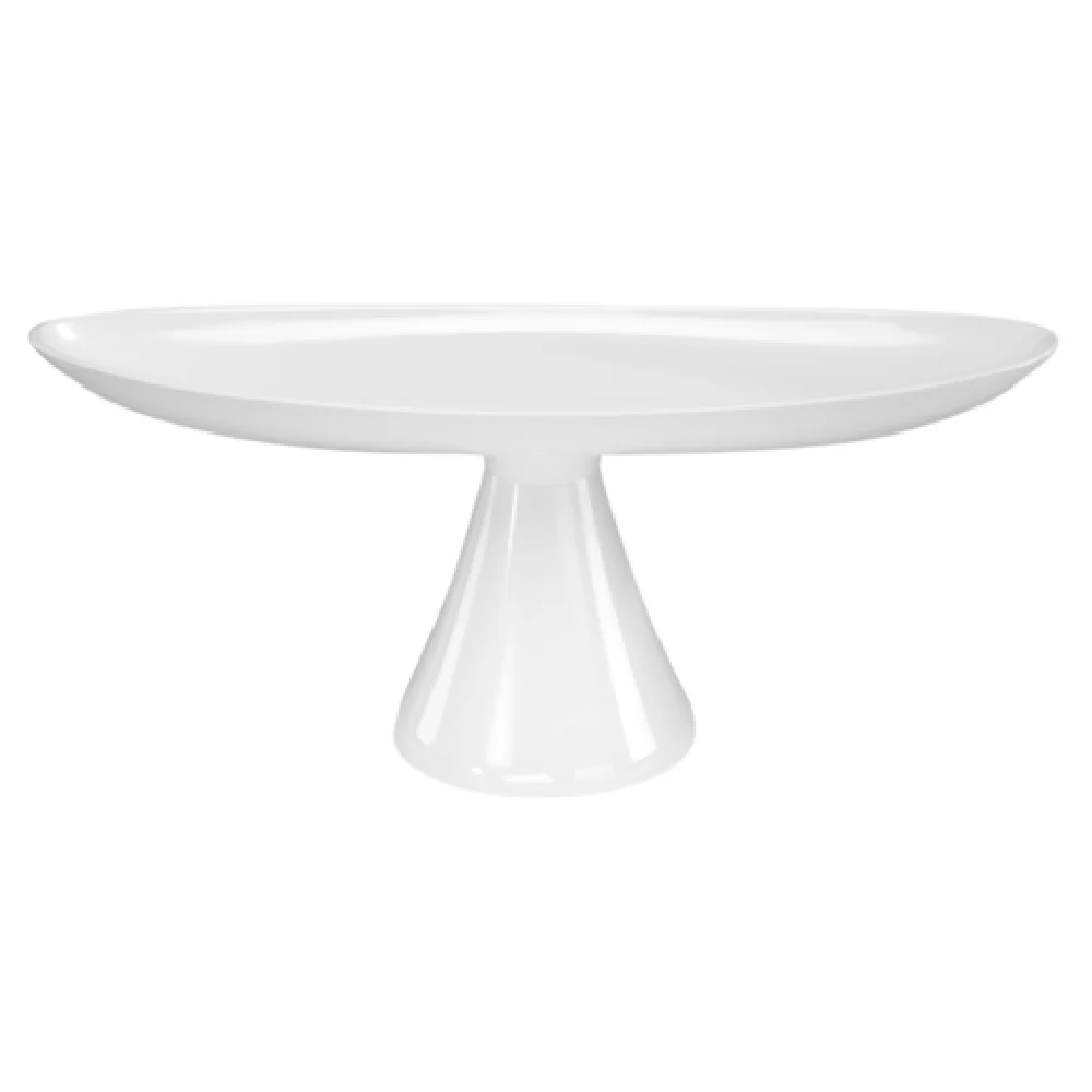 BauscherHepp M-04 26-1/4 Inch Interchangeable Pedestal Platter Top Melamine White