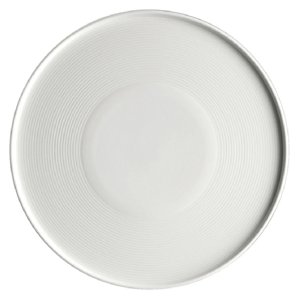 Steelite 6327P852 11 Inch Round Platter with Coupe Rim Porcelain Blue-White