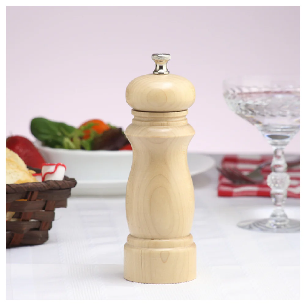 Chef Specialties 06250 6 Inch Pepper Mill Wood with Stainless Steel Mechanism Chef Specialties 06250 6 Inch Pepper Mill Wood with Stainless Steel Mechanism