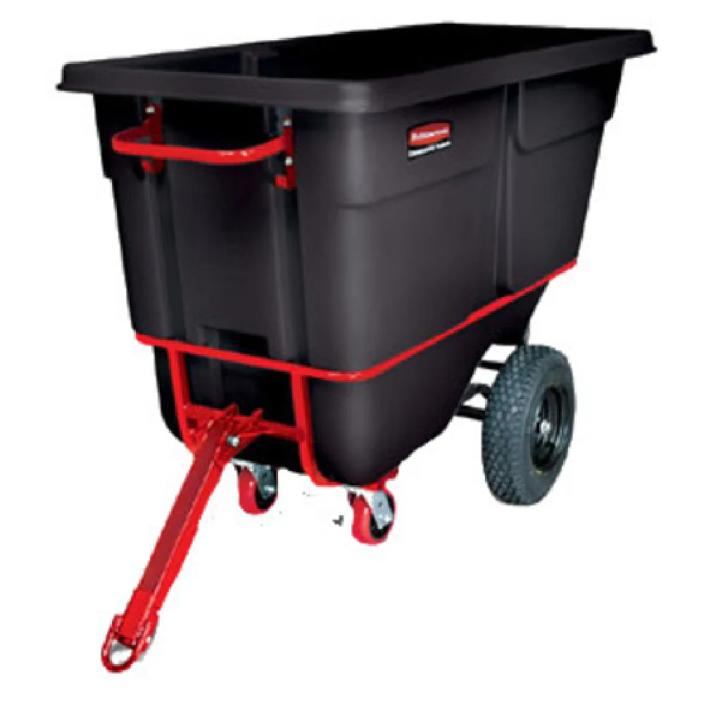 Rubbermaid FG131641BLA 33 Inch Towable Tilt Truck Heavy Duty Black Rubbermaid FG131641BLA 33 Inch Towable Tilt Truck Heavy Duty Black