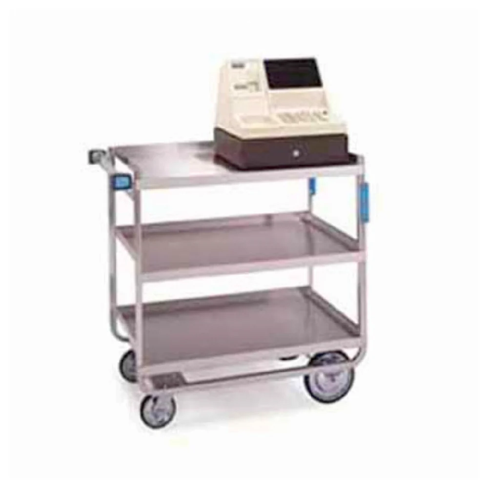 Lakeside 522 Utility Cart 32 Inch Stainless Steel Open 3 Shelves with 700 lb Capacity