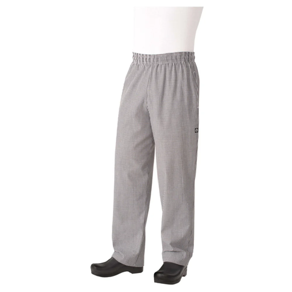 Chef Works NBCP0002XL 2XL Essential Baggy Pants with Elastic Waistband and Drawstring
