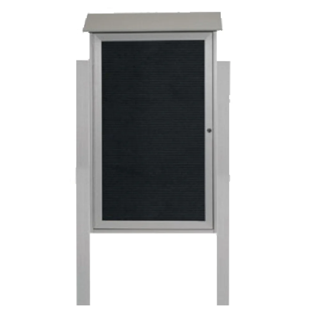 Aarco PLD4226LDPP-2 26 Inch Freestanding Message Center Plastic Lumber Weatherproof