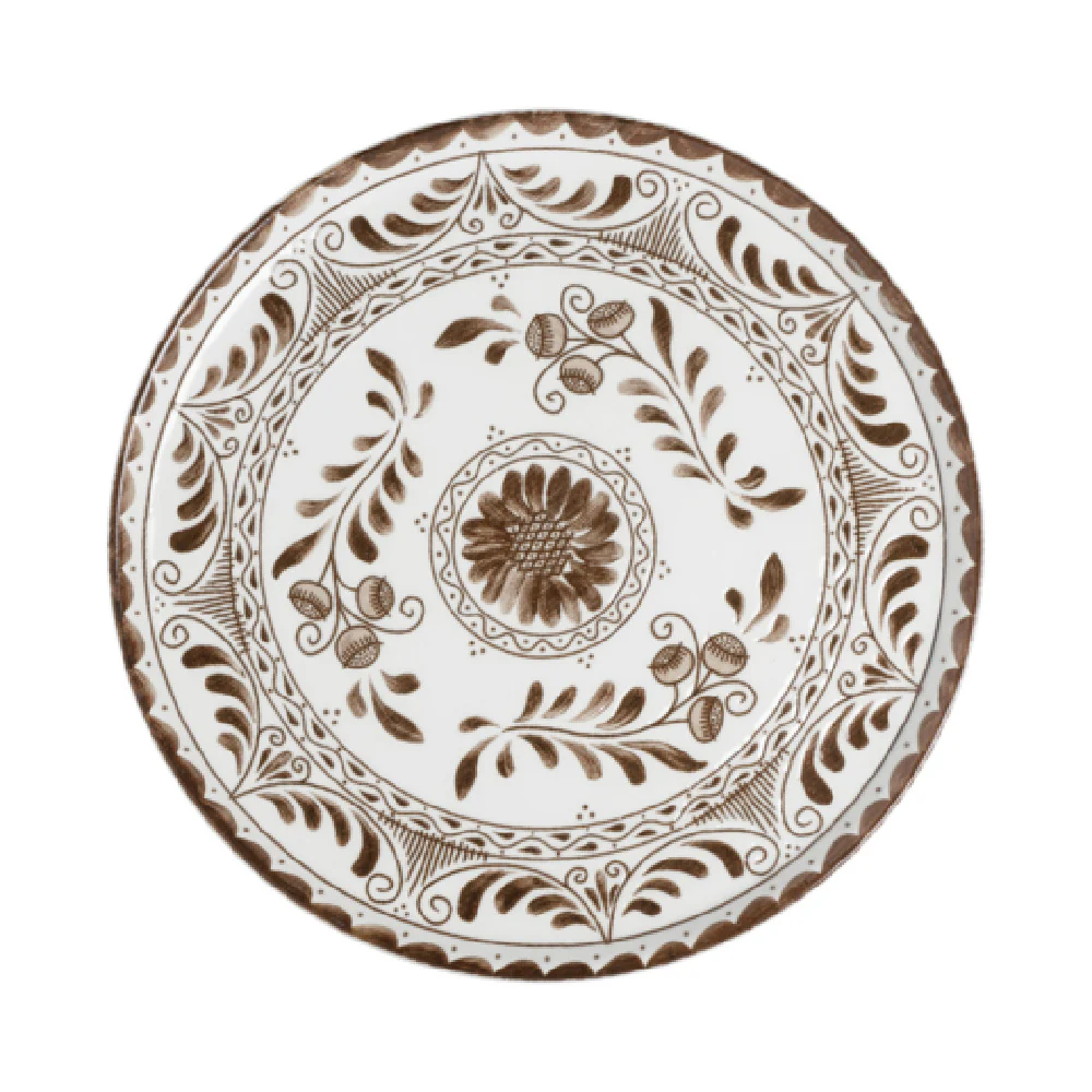 Steelite A105P800 13 Inch Round Plate Talavera Motiva Brown Alumina Vitrified Steelite A105P800 13 Inch Round Plate Talavera Motiva Brown Alumina Vitrified