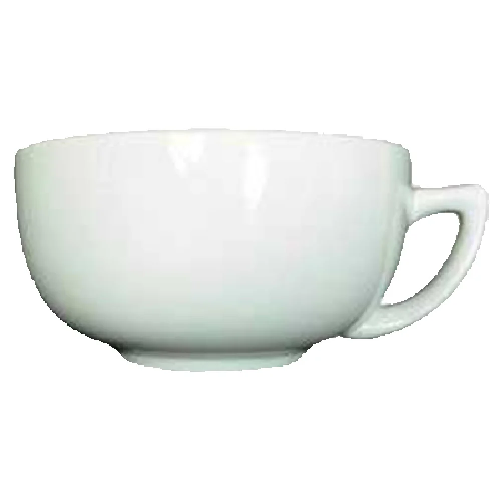 Vertex China ARG-56 12 Oz Cappuccino Cup Porcelain With Handle Bright White Vertex China ARG-56 12 Oz Cappuccino Cup Porcelain With Handle Bright White