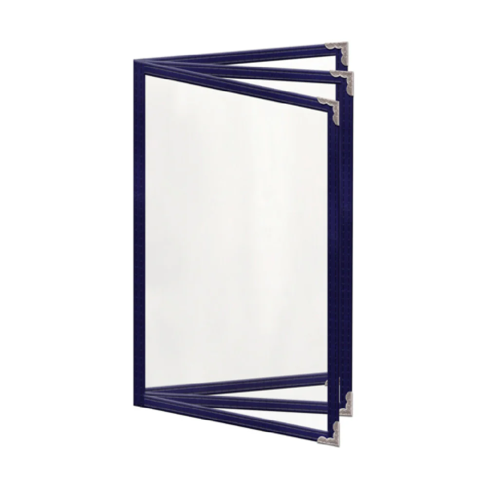 Risch TETB 5.5X8.5-NYLON 5-1/2 Inch Deluxe Sewn Nylon Menu Cover Clear Vinyl Risch TETB 5.5X8.5-NYLON 5-1/2 Inch Deluxe Sewn Nylon Menu Cover Clear Vinyl