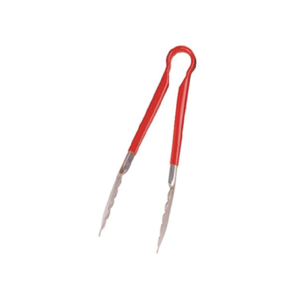 Crestware CG12R 12 Inch Meat Tongs Red Color Coded Cool Grip Stainless Steel Crestware CG12R 12 Inch Meat Tongs Red Color Coded Cool Grip Stainless Steel