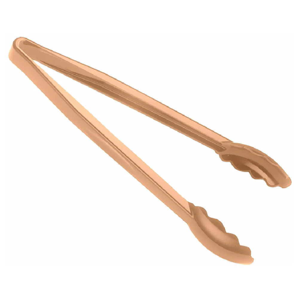Cambro 12TGS133 12 Inch Scallop Grip Serving Tongs Beige Heat Resistant Plastic