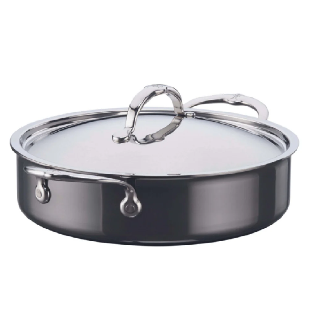 JB Prince S494 26 3.5qt Braiser Saute Pan with Cover Stainless Steel JB Prince S494 26 3.5qt Braiser Saute Pan with Cover Stainless Steel
