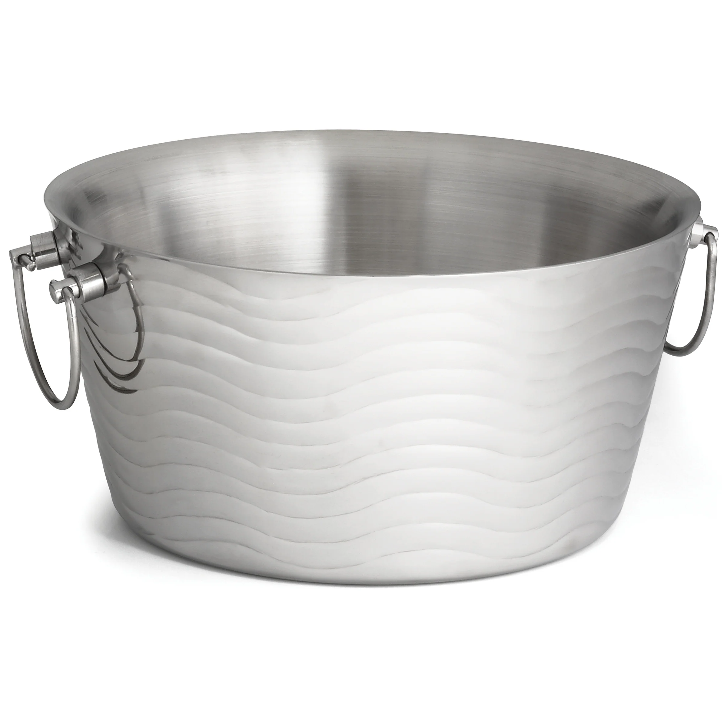 Tablecraft WBT14 14-1/2 Inch Round Beverage Tub 3 Gallon Dishwasher Safe Stainless Steel