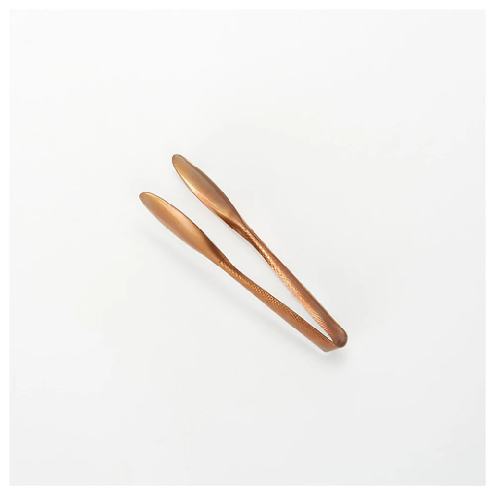 American Metalcraft BVHT6 6 Inch Serving Tongs Hammered Vintage Bronze Stainless Steel