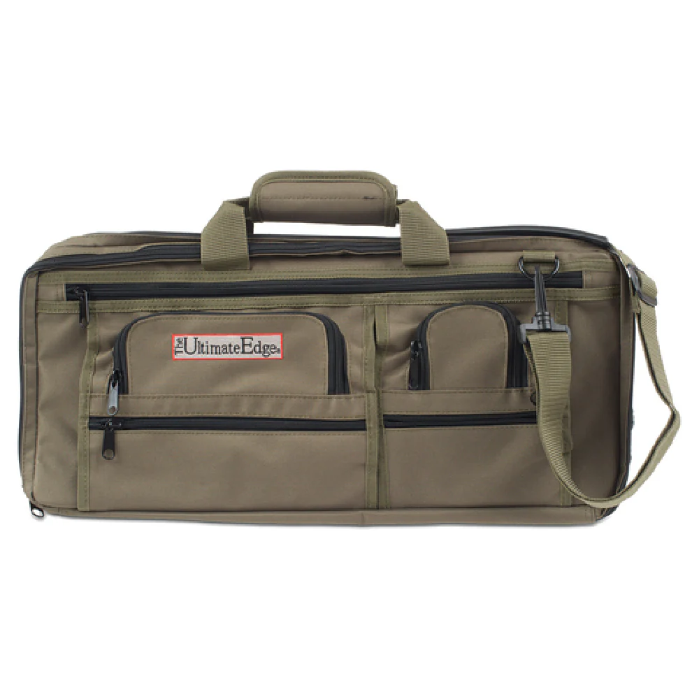 JB Prince Z173 O 20 Inch Knife Case Olive Green 3 Section PVC - Holds 18 Knives JB Prince Z173 O 20 Inch Knife Case Olive Green 3 Section PVC - Holds 18 Knives