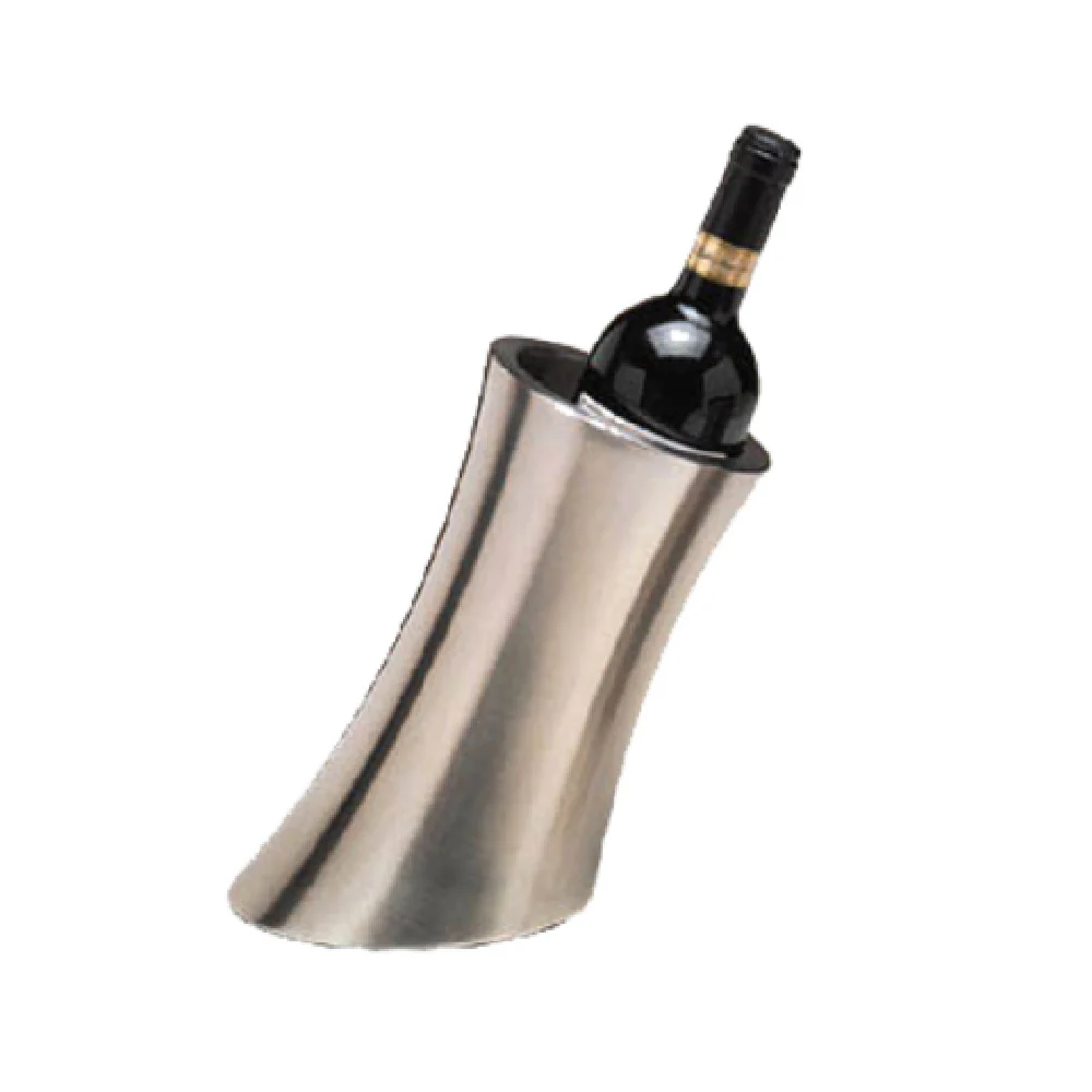American Metalcraft SLWC2 5-1/4 Inch Diameter Slanted Wine Cooler Brushed Stainless Steel American Metalcraft SLWC2 5-1/4 Inch Diameter Slanted Wine Cooler Brushed Stainless Steel