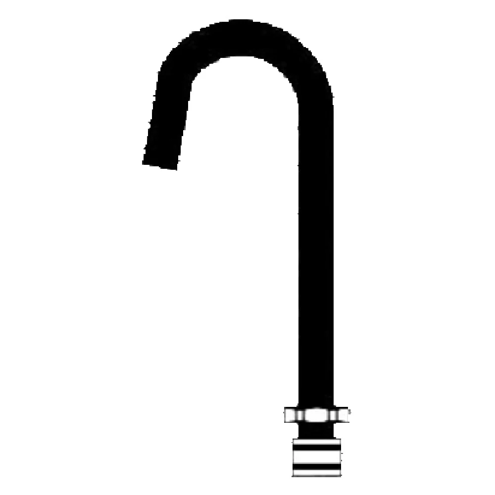 Fisher 77860 12 Inch Gooseneck Spout 3/4 Inch Inlet with Stainless Steel Finish