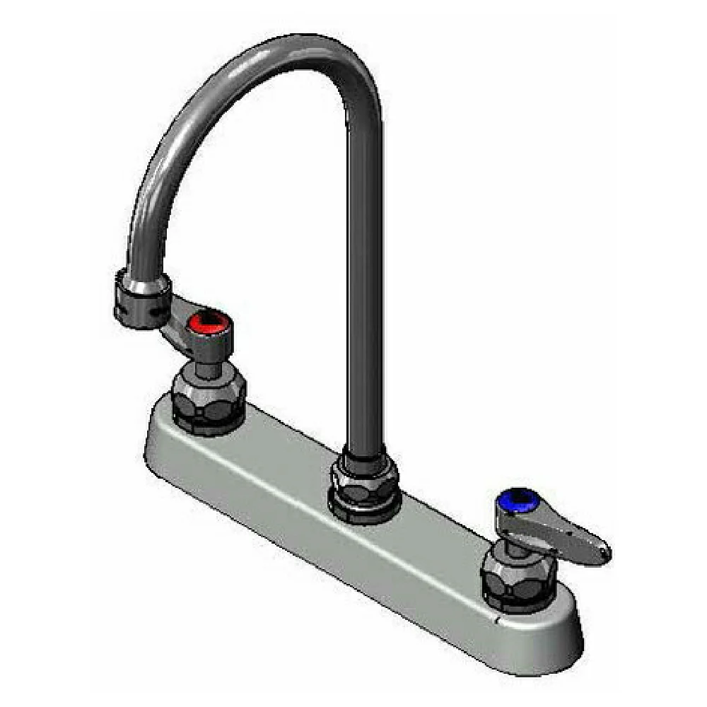 T&S Brass B-1120-5X-V22CR Workboard Mixing Faucet Deck Mount 8