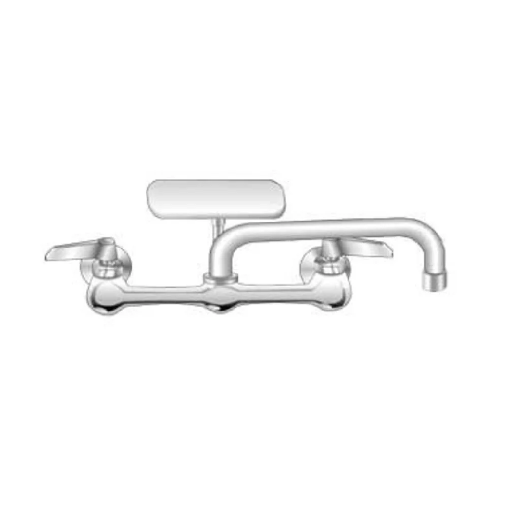 AERO Manufacturing S-01-P 8 Inch OC Faucet with 12 Inch Spout Wall Mount