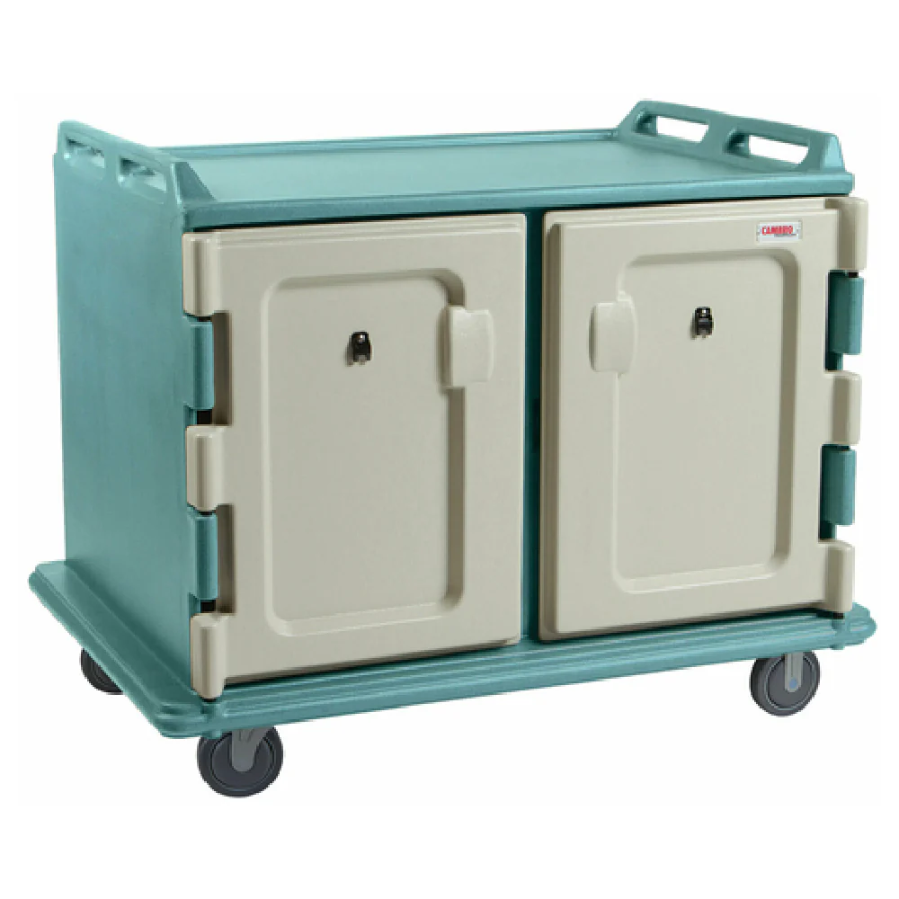 Cambro MDC1520S20401 55 Inch Meal Delivery Cart Plastic Insulated Double Compartment with Low Profile Cambro MDC1520S20401 55 Inch Meal Delivery Cart Plastic Insulated Double Compartment with Low Profile