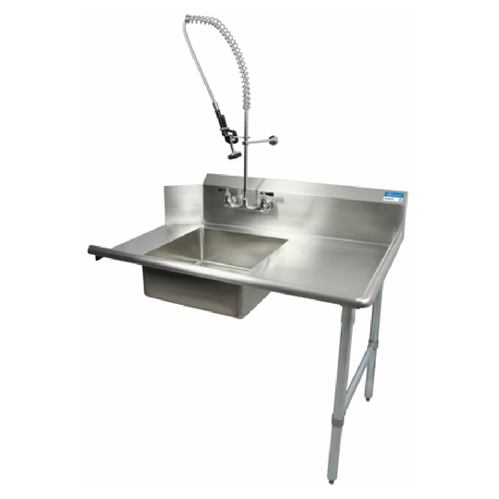 BK Resources BKSDT-60-R-P-G 60 Inch Soiled Dishtable Stainless Steel Right to Left