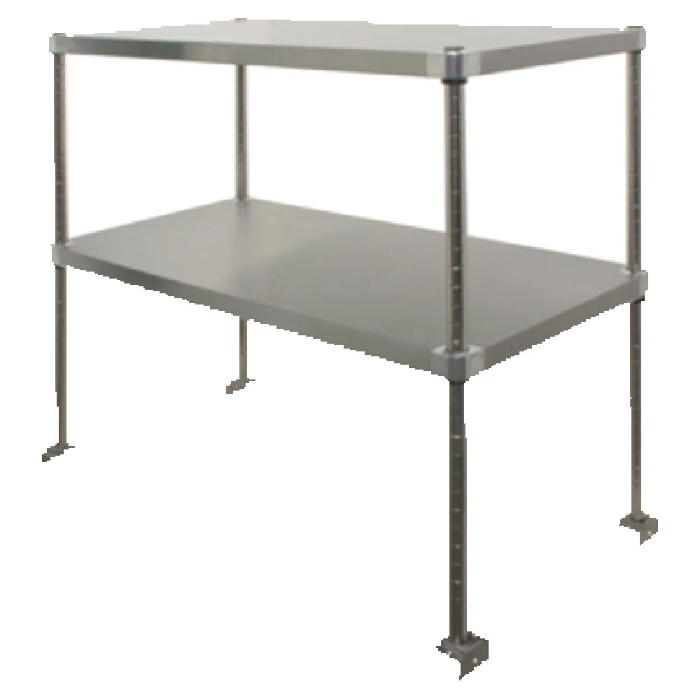 GSW USA DS-1636A 36-1/2 Inch Double Overshelf Adjustable Stainless Steel with Brackets GSW USA DS-1636A 36-1/2 Inch Double Overshelf Adjustable Stainless Steel with Brackets