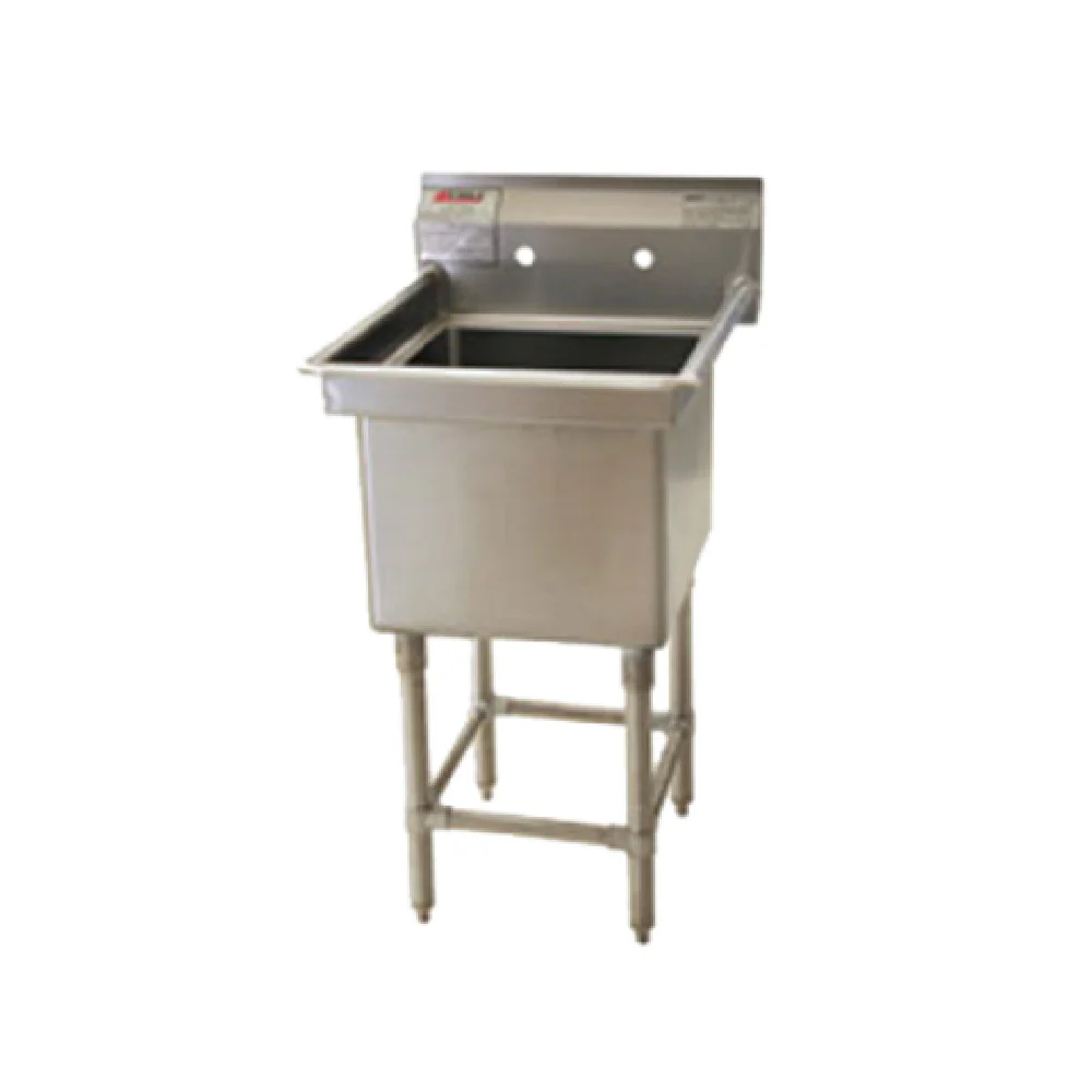 Eagle FN2424-1-14/3 29 Inch Sink One Compartment 14 Gauge Stainless Steel with Coved Corners