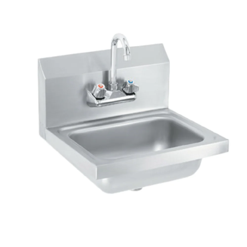 Vollrath K1410-C Hand Sink 17 Inch Wall Mounted Stainless Steel with Faucet