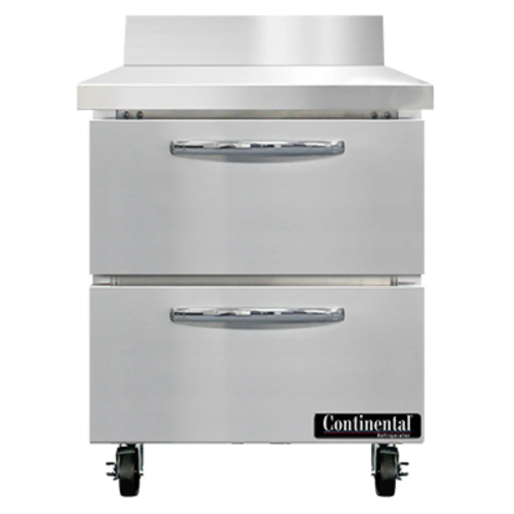 Continental Refrigerator SW27NBS-D 27 Inch 7.4 Cu Ft Refrigerated Counter Drawer Stainless Steel Continental Refrigerator SW27NBS-D 27 Inch 7.4 Cu Ft Refrigerated Counter Drawer Stainless Steel
