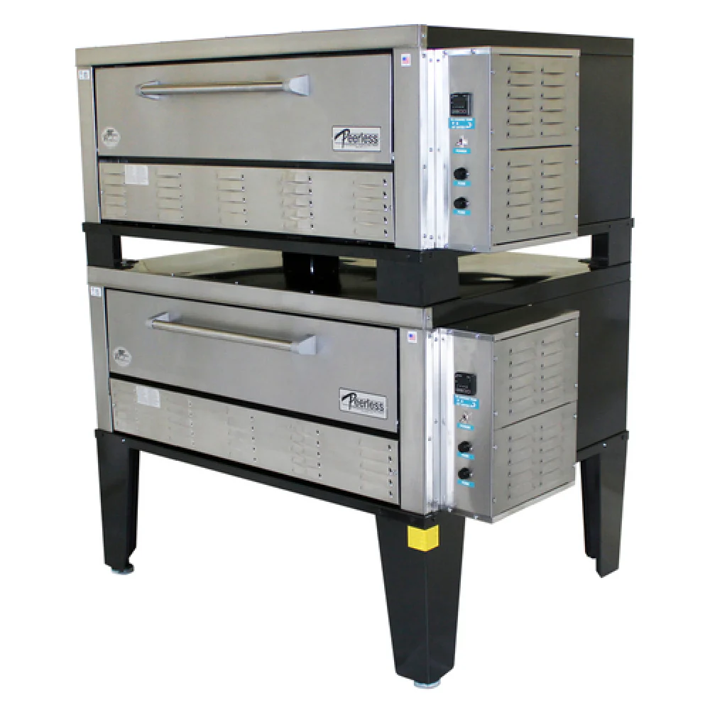 Peerless CE42PESC 42 Inch Electric Pizza Oven Deck-Type Dual 8.0kW Stainless Steel Peerless CE42PESC 42 Inch Electric Pizza Oven Deck-Type Dual 8.0kW Stainless Steel