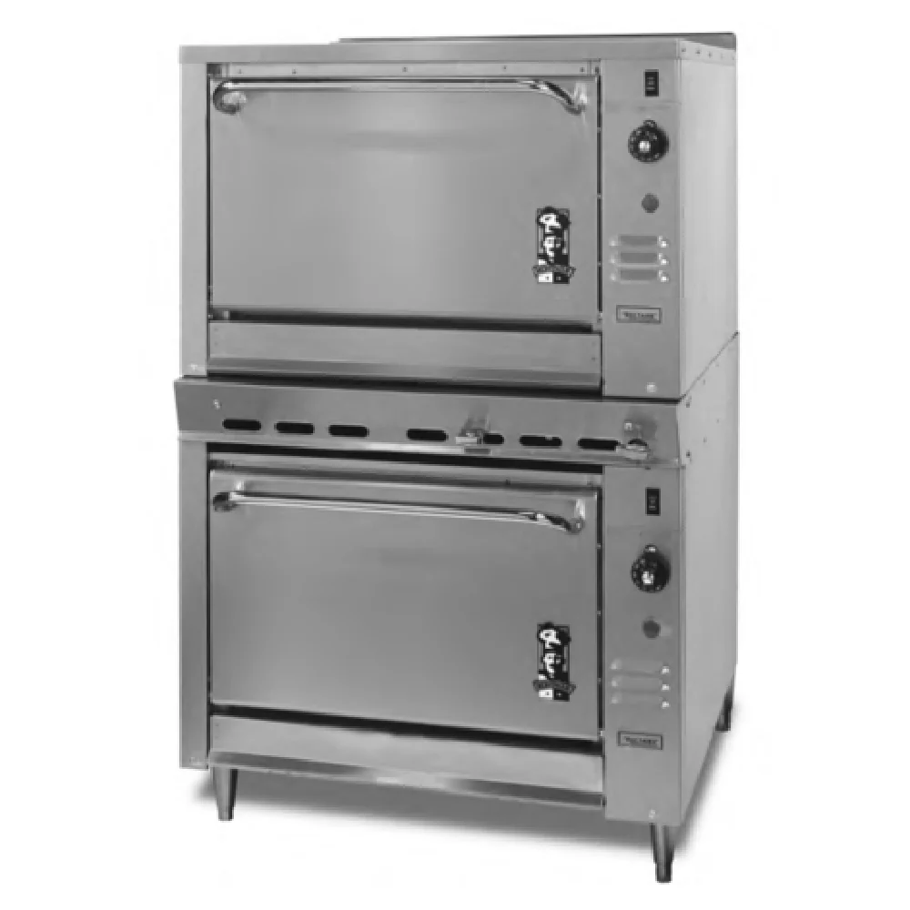 Montague Company V236 36 Inch Double Oven Gas Heavy-Duty Range Two Convection Ovens 80000 BTU