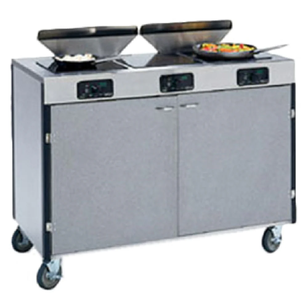 Lakeside 2085 48 Inch Mobile Cooking Cart Induction Heat with Casters Lakeside 2085 48 Inch Mobile Cooking Cart Induction Heat with Casters