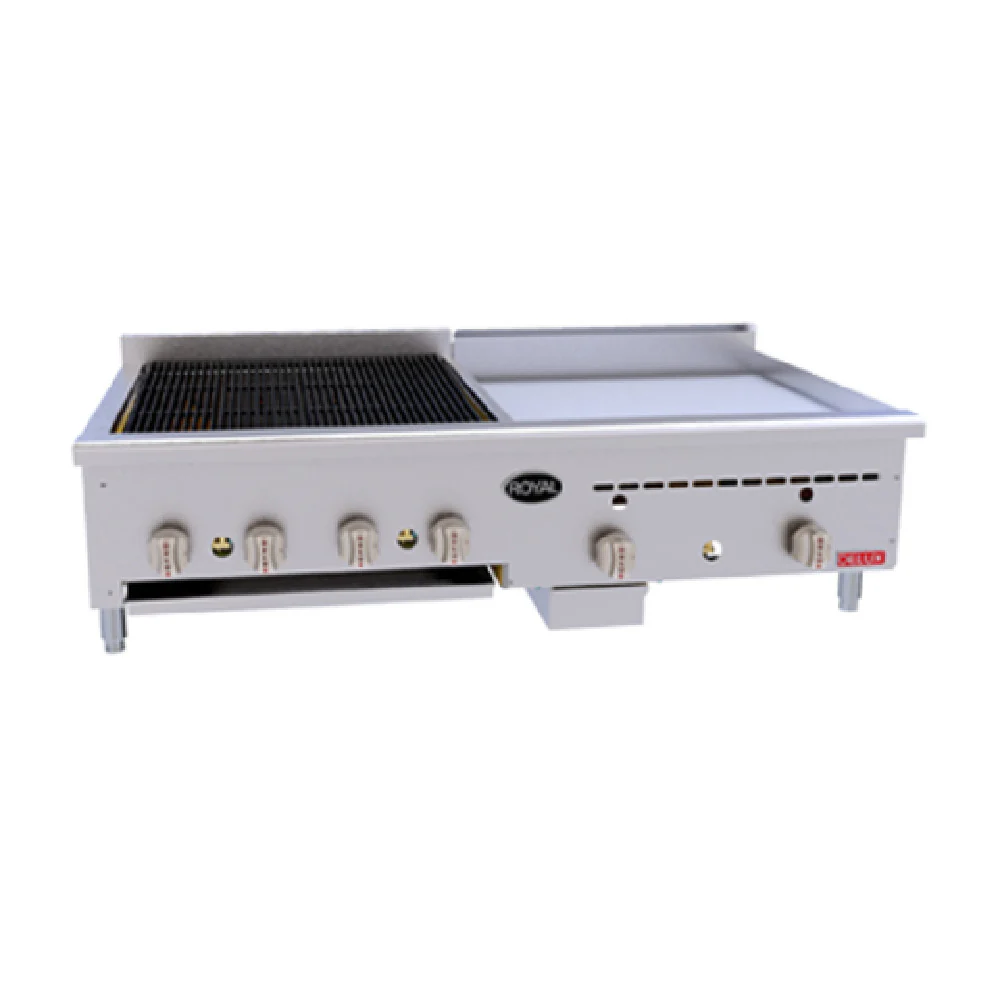 Royal Range Of California BG-2436_NAT Delux Series Charbroiler/Griddle Gas