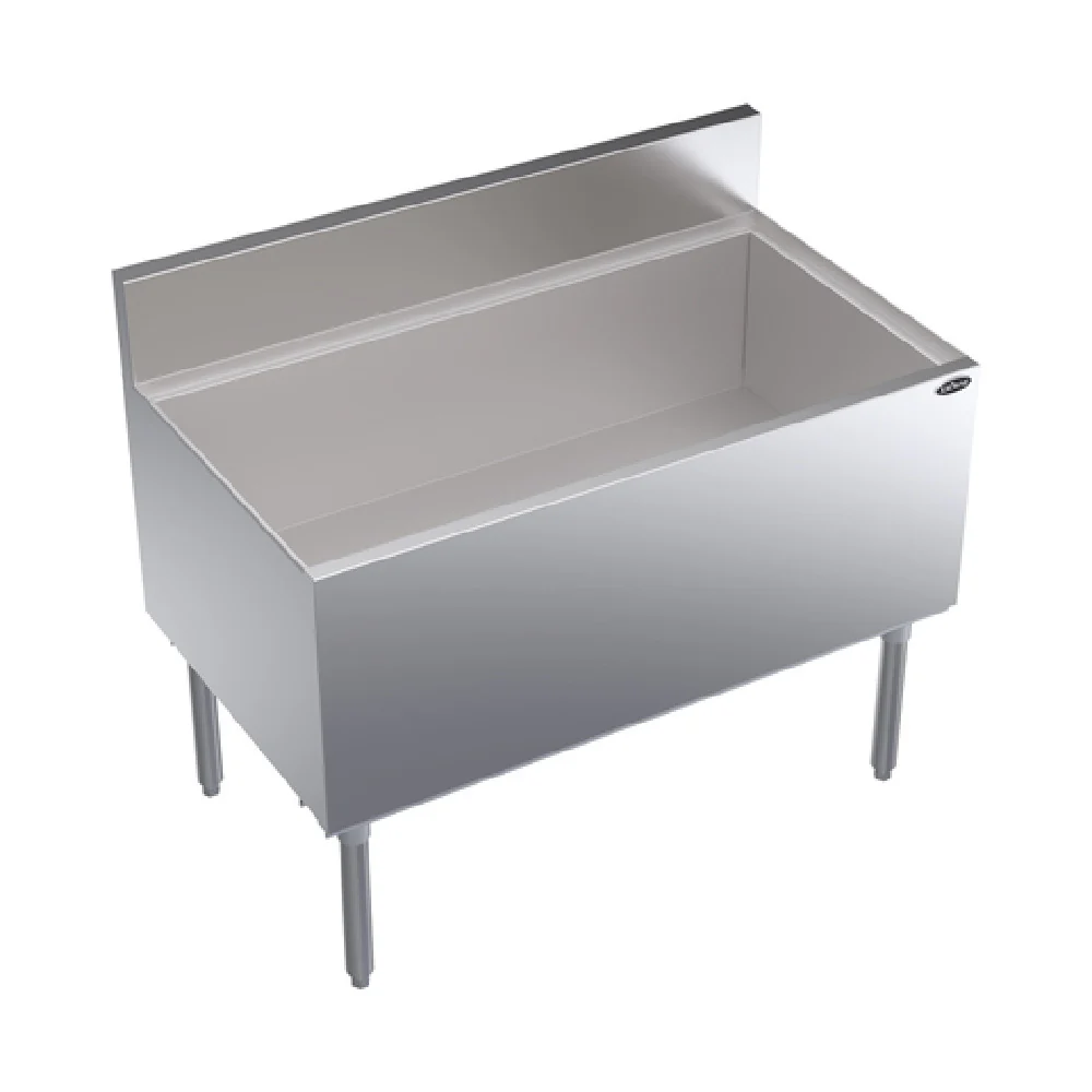 Krowne KR24-42-10 42 Inch Built-in Cold Plate Underbar Ice Bin and Cocktail Unit