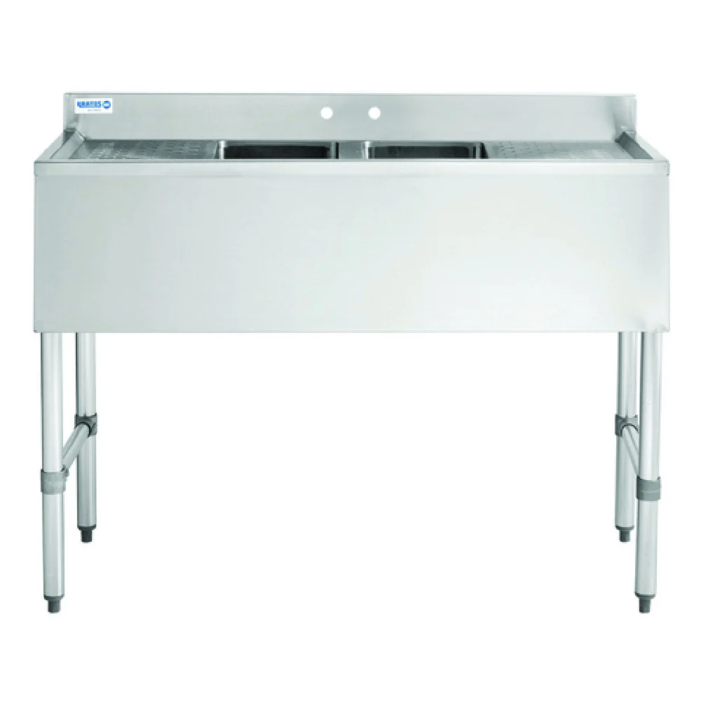 Hubert 13569 Kratos® Underbar Compartment Sink (2) Bowls 48