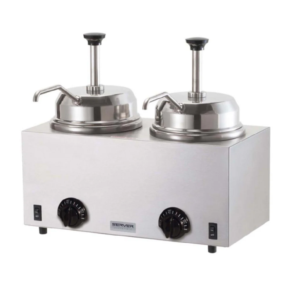 Server Products 81230 17 Inch Food Topping Warmer with Pumps Electric Server Products 81230 17 Inch Food Topping Warmer with Pumps Electric