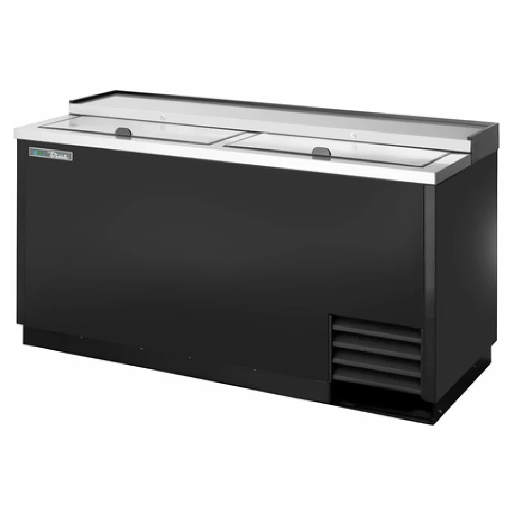 True Refrigeration TD-65-24-HC 65 Inch Bottle Cooler Flat Top with Stainless Steel Countertop and Adjustable Bin Dividers True Refrigeration TD-65-24-HC 65 Inch Bottle Cooler Flat Top with Stainless Steel Countertop and Adjustable Bin Dividers
