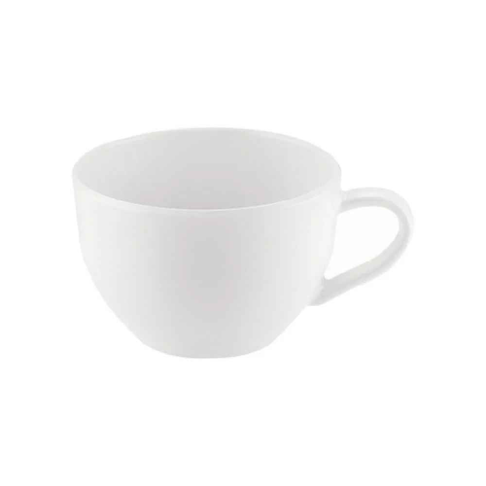 CAC China MLNC-1 7.5 Oz Light Plastic Cup White Durable Melamine with Break Resistance