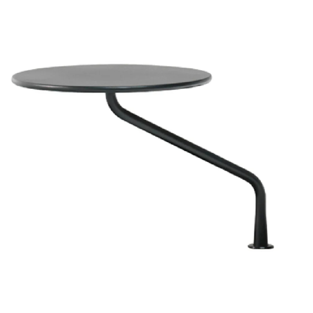 emuamericas 768 14 Inch Round Aluminum Tami Swivel Side Table Indoor Outdoor
