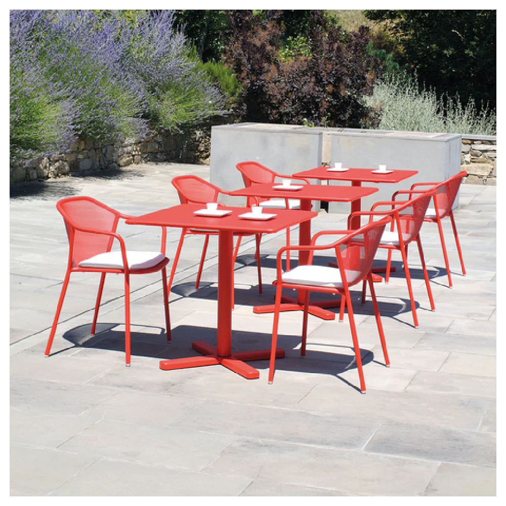 emuamericas llc 525 28 Inch Square Table Outdoor Indoor with Tilt Top Steel emuamericas llc 525 28 Inch Square Table Outdoor Indoor with Tilt Top Steel