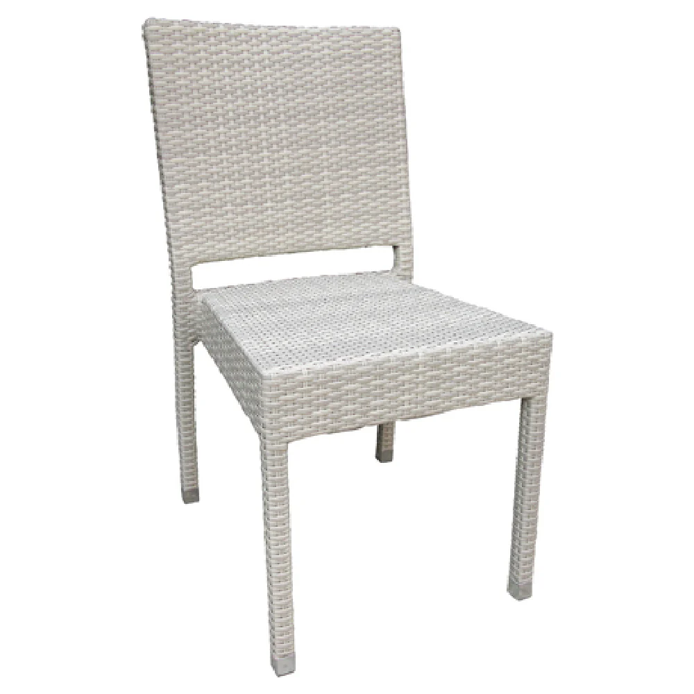 JMC Furniture BALBOA IVORY CHAIR 18 Inch Synthetic Wicker Aluminum Frame Outdoor JMC Furniture BALBOA IVORY CHAIR 18 Inch Synthetic Wicker Aluminum Frame Outdoor