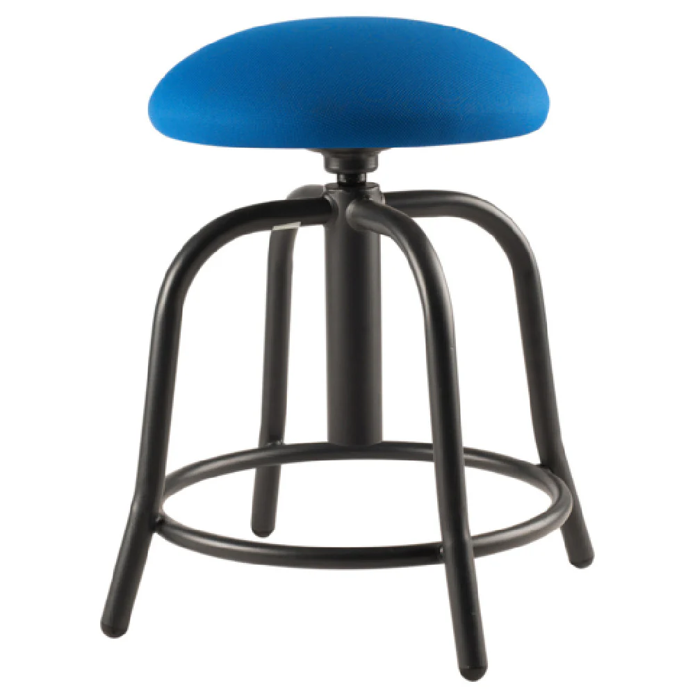 National Public Seating 6825S-10 14.5 Inch Upholstered Seat Bar Stool with 360 Swivel
