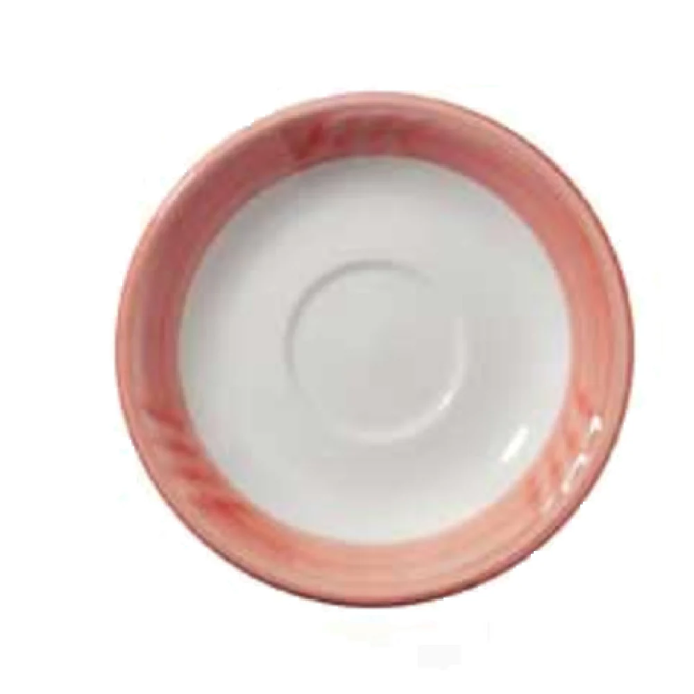 Vertex China SAU-55-M 5-1/4 Inch Round Saucer with Sculpted Lines Vertex China SAU-55-M 5-1/4 Inch Round Saucer with Sculpted Lines