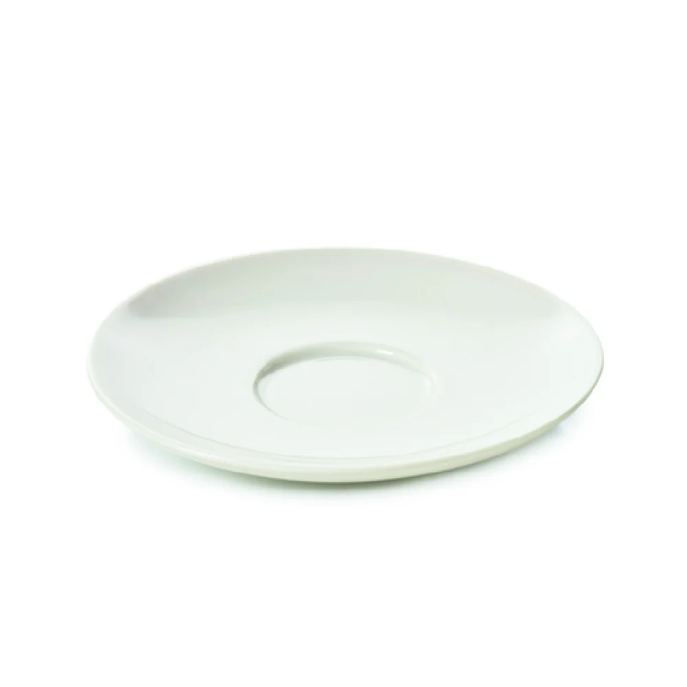 Revol 660558 2.71 Oz. Porcelain Espresso Saucer Oven Safe Alabaster White Revol 660558 2.71 Oz. Porcelain Espresso Saucer Oven Safe Alabaster White